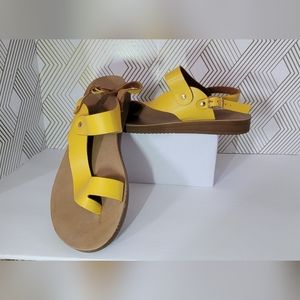 C.L. by Chinese Laundry Golden Yellow Flat Sandals